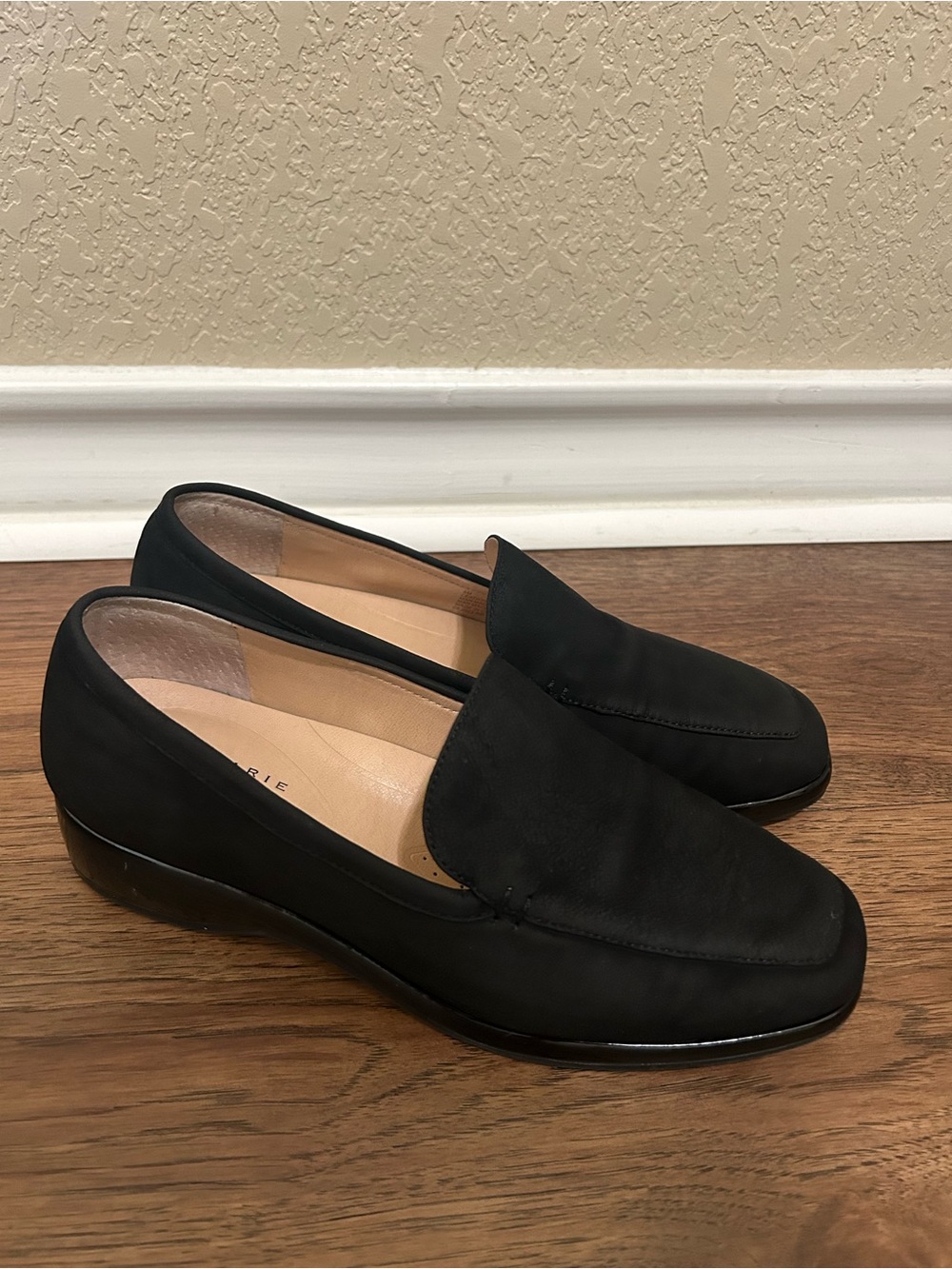 Alex Marie Black Slip-On Loafers